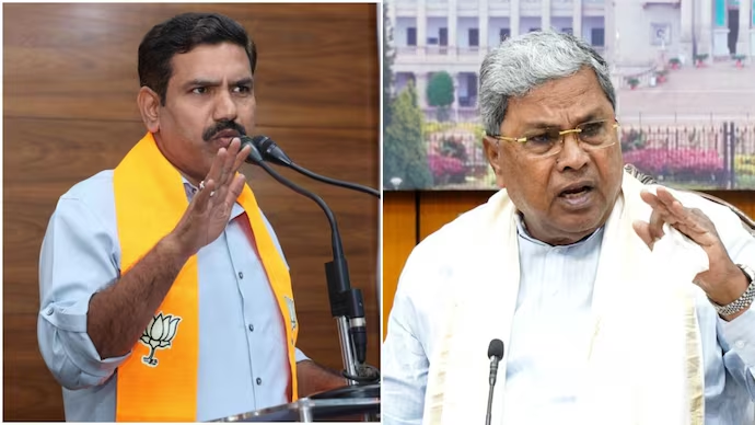 BJP’s Vijayendra Accuses Surjewala of Engineering CM Siddaramaiah’s Fall from Within