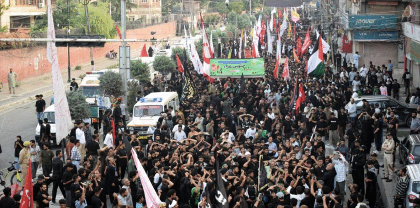 FIR 1 Filed in Kashmir After Muharram Rally Slogans on Palestine and Hezbollah Raise Security Flags