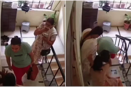 Ghaziabad Shocker: Woman Caught on Camera Assaulting 65-Year-Old Mother-in-Law Outside Home — Filmed by Her Own Mother