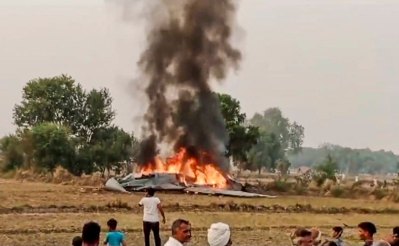 IAF Fighter Jet Crashes in Rajasthan’s Churu — 1 Pilot Ejects Safely, Investigation Underway