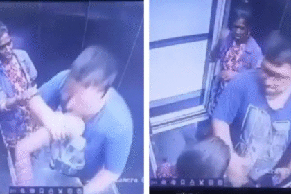 Shocking CCTV: 1 Man Bites 1 Child Over Lift Door Incident in Thane Apartment