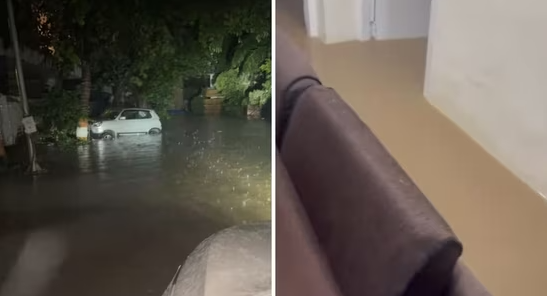 ₹25 Lakh Gurgaon Apartment Hit by Extreme Rain: 3-Foot Waterlog Submerges Home in Luxury Society