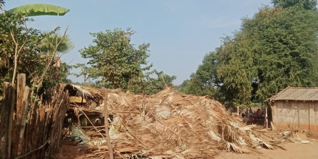 The agitation site of Todgatta after police action.