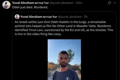 Israeli Settler Shoots Dead West Bank Activist Who Contributed to Oscar-Winning Film