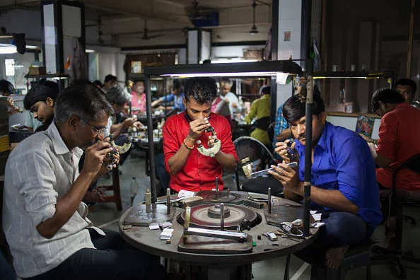 India supplies almost all of the world’s cut and polished diamonds, produced in small units across the state of Gujarat