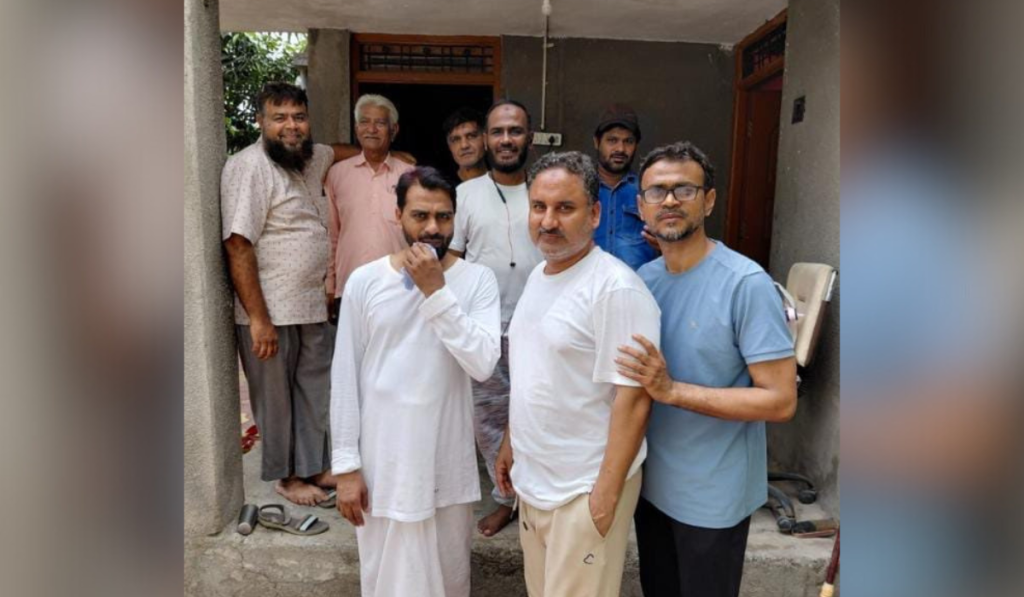 Some of the men acquitted in the 7/11 Mumbai train blasts case.