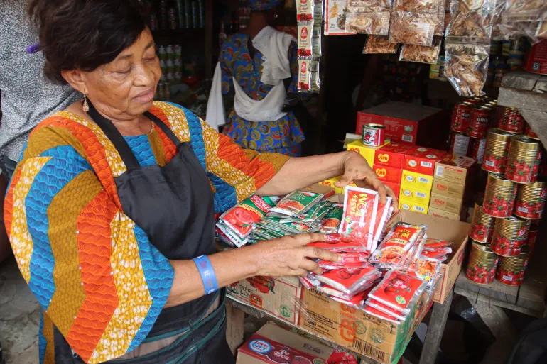 Agatha Okonkwo has been selling De Rica at the Mushin market in Lagos for as long as she can remember