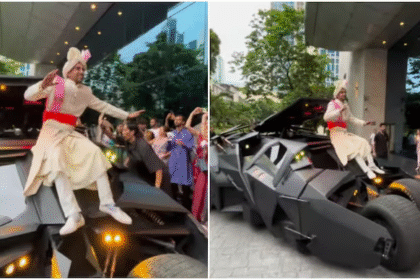 Desi Groom Stuns Guests Arriving in Batmobile Amid Dhol Beats – Wedding Video Crosses 1 Million Views