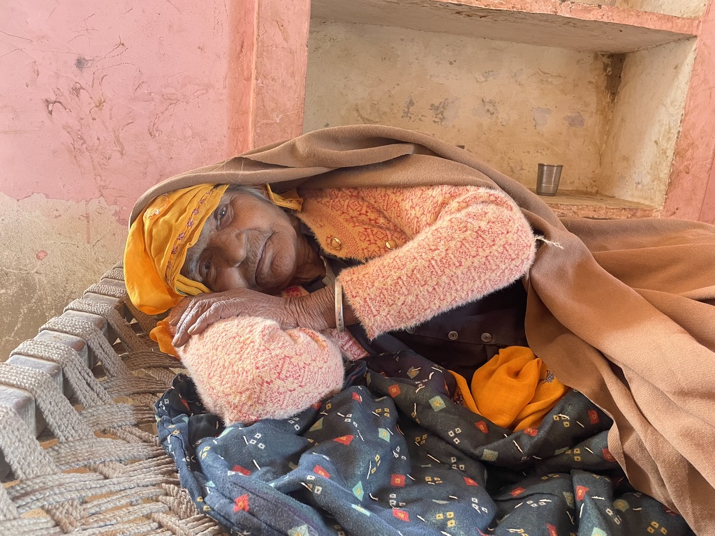 Parbho Devi Gujari is bedridden. The records say she is ‘out of state’.