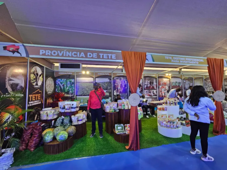 The Mozambican province of Tete displays produce and wares at its FACIM pavilion