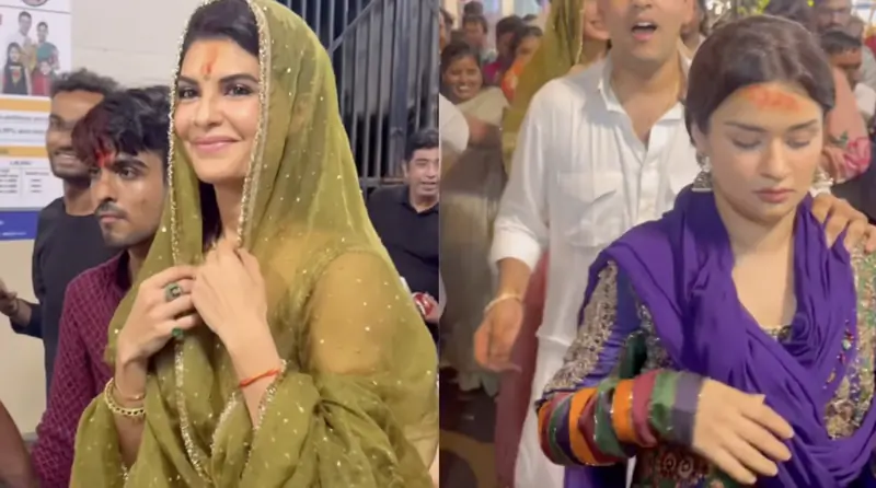 Lalbaugcha Raja 2025: Jacqueline Fernandez & Avneet Kaur Visit Iconic Mandal, Struggle Amid 10,000+ Devotees as Chaotic Exit Video Goes Viral