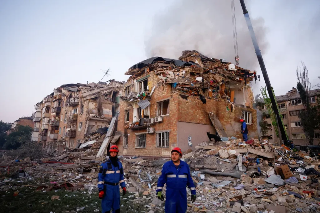 “Everything is destroyed,” said Tymur Tkachenko, the head of Kyiv's city administration.