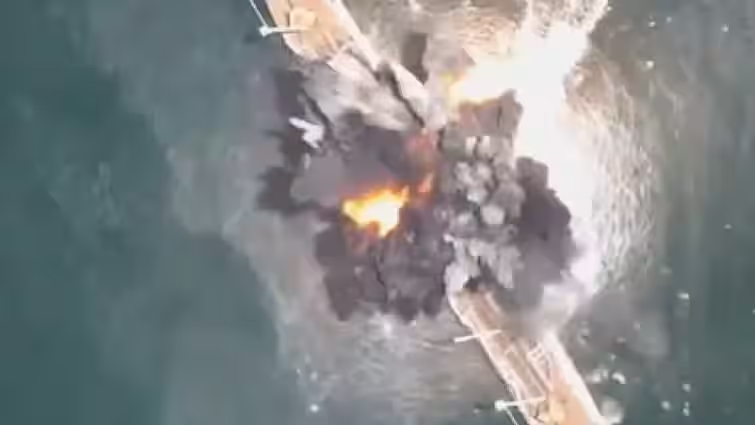 Russia Sinks Ukraine’s Reconnaissance Ship ‘Simferopol’ in Danube Delta with Sea Drone Strike – 1 Vessel Destroyed in Precision Attack