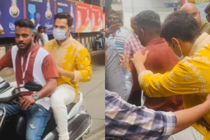 Varun Dhawan Faces Backlash: Actor Spotted Without Helmet Riding Pillion After Visiting Mumbai’s Lalbaugcha Raja