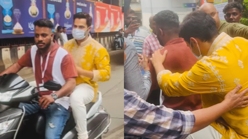 Varun Dhawan Faces Backlash: Actor Spotted Without Helmet Riding Pillion After Visiting Mumbai’s Lalbaugcha Raja