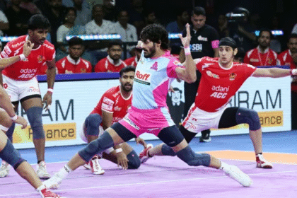 Redemption Sealed: Jaipur Pink Panthers Edge Gujarat Giants 38-36 as Nitin Kumar’s Golden Raid Secures Thrilling PKL 2025 Victory