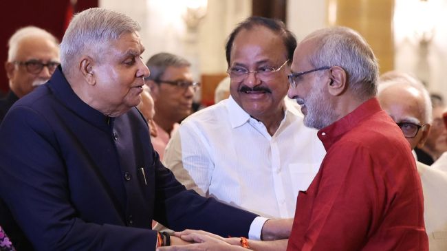 C P Radhakrishnan Takes Oath as Vice President of India in New Delhi Ceremony