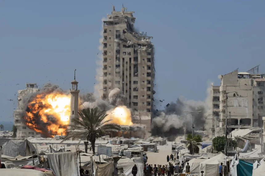 Gaza City Under Fire: 30 Final Minutes Before Tower Destruction