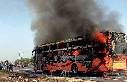 Rajasthan Horror: 20 Passengers Burnt Alive, 16 Injured as Jodhpur-Bound Bus Bursts Into Flames Near Jaisalmer — Eyewitnesses Recall Terrifying Seconds