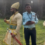 Man Dressed as Shivaji Maharaj Sparks 5-Minute Heated Argument With Guard in Viral Video