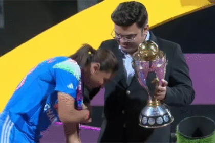 Bhangra Takes Over! Harmanpreet Kaur Dances Her Way to Glory Before Lifting World Cup Trophy from ICC Chair Jay Shah