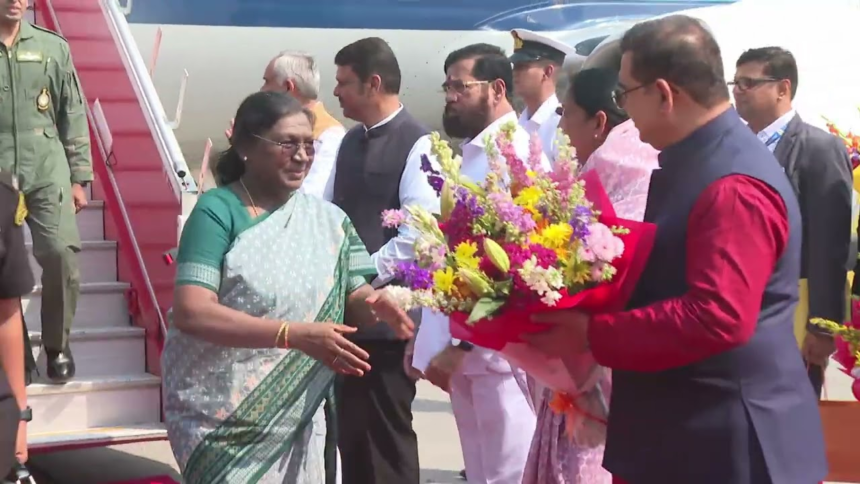 5 Powerful Moments as President Droupadi Murmu Makes Grand Arrival in Mumbai, Strengthening National Spotlight