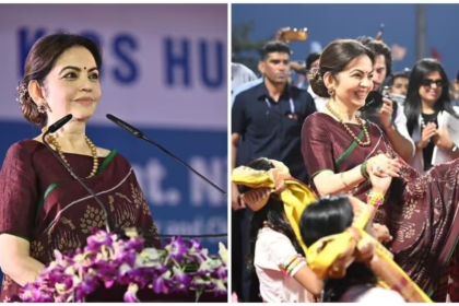 1 Elegant Moment: Nita Ambani Shines in Silk Saree While Receiving Humanitarian Award in Odisha