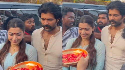 Vijay Deverakonda & Rashmika Mandanna Get Grand Welcome on Ranabaali Sets – 7 Viral Moments You Can’t Miss