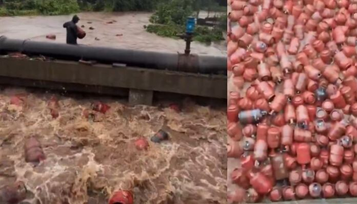 Shocking Video: 3,000 Gas Cylinders Swept Away After Floodwaters Breach HPCL Plant – 7 Key Updates